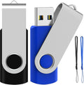 ABLAZE 16GB Flash Drive 2 Pack, USB 2.0 Thumb Drives with Lanyards Swivel USB Memory Stick 16GB