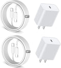 6FT iPhone 16 15 Charger Fast Charging, 2Pack 20W USB C Apple Charger Travel Plug Block Phone Charging Cable Cord for iPhone 16/16e/16 Pro Max/16 Plus/15/15 Pro/15Pro Max/iPad Mini6/iPad Air5/iPad Pro