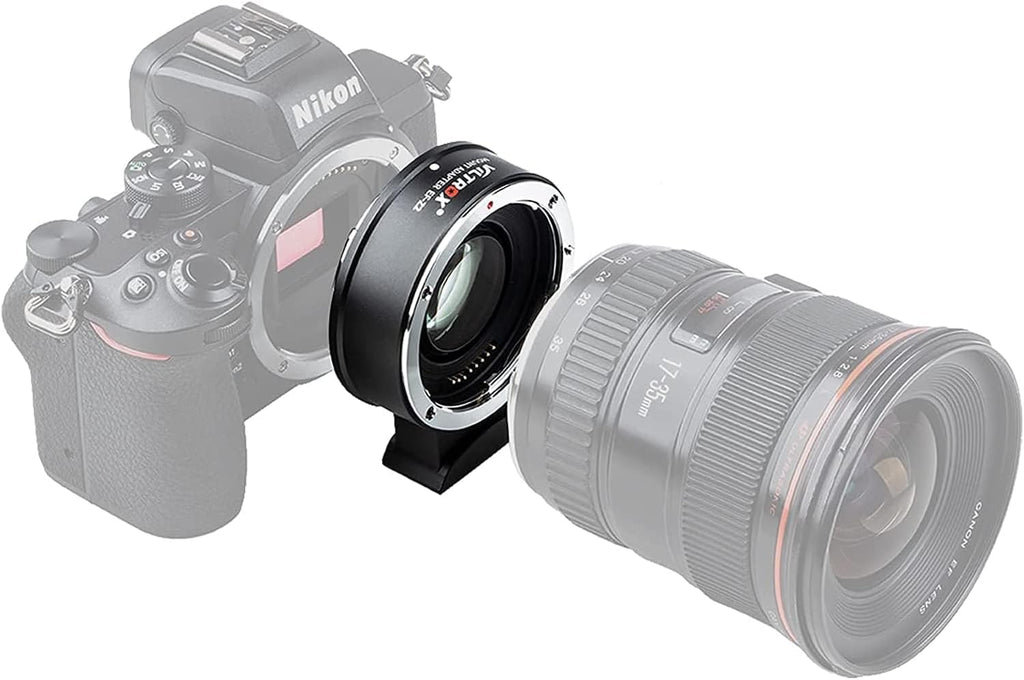 VILTROX EF-Z2 Auto Focus Lens Adapter 0.71x Reducer Speedbooster Lens Converter Compatible with Canon EF Mount Lens to Nikon Z Mount Mirrorless Cameras Z5 Z6 Z6II Z7 Z7II Z50 Zfc