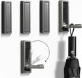 Folding Wall Hooks,4 Pack Rustproof Zinc Alloy Folding Coat Hooks,Heavy Duty Foldable Gold Wall Hooks for Hanging Clothes,Hat,Towel,Bathrobe,Key,Bag,Backpack (Gray)