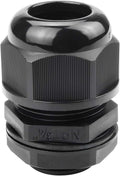 XHF 20 Pcs 3/4" IP68 Strain Relief Nylon Cord Grip Waterproof NPT Cable Glands Adjustable UL Listed and RoHS Compliant(Black)