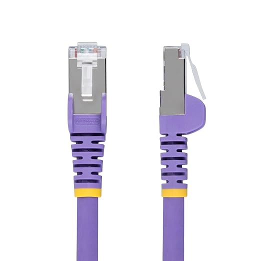 StarTech.com 25ft Purple CAT6a Ethernet Cable, Snagless RJ45, 100W PoE++ - Image 2