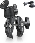ULANZI R099 Super Clamp Camera Mount with 360° Ballhead for Bike/Bicycle/Motorcycle Handlebar Pole Tripod Tube Crossbar Gimbal Rods Mount for Insta360/GoPro/AKASO/DJI/Phone/DSLR/Light/Monitor