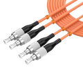 FC/UPC to FC/UPC Fiber Patch Cable, 1.8M/5.9FT OM1 Multimode Duplex 62.5/125µm by lidkew