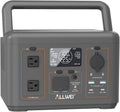 ALLWEI 512Wh Portable Power Station, 500W(Peak 1000W) LiFePO4 Battery, Solar Generator Fast Charge, UPS Mode, Pure Sine Wave 110V AC Outlets, Battery Generator for CPAP Outdoor RV Camping Power Outage