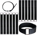 12 inch Reusable Fastening Cable Straps - Hook and Loop Fixing Straps - 12 Pack