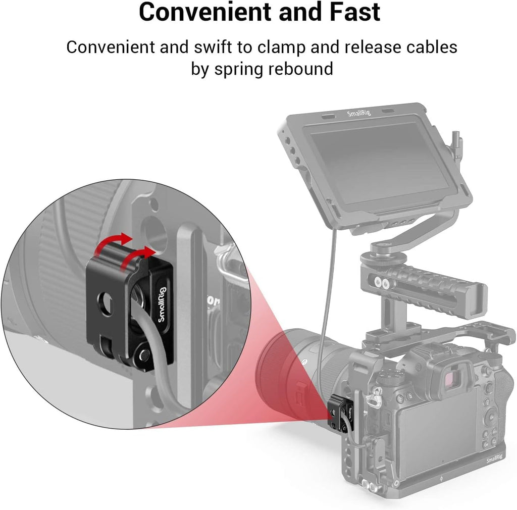 SmallRig Universal Spring Cable Clamp(2 pcs) MD2418