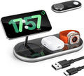 Wireless Charger iPhone Apple Qi2 Magsafe Charger 3 in 1 Charging Station Apple Magsafe Charger Stand for iPhone 16 15 14 13 12 Plus Pro Max, Apple Watch 1-9 Ultra, Airpods 2-3 Series