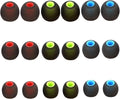 Earbud Replacement Tips Silicone Earbud Tips Earbud Covers Fit for in-Ear Headphones (Inner Hole 3.8mm -5.1mm) Ear Tips Earbud Rubber Tips 9 Pairs S/M/L