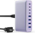 USB C Charger 200W USB C Charger Block,Upgraded GaN III 8-Port Fast Charging Station Hub,PD 65W Laptop Charging Adapter Compatible with MacBook Pro/Air,DELL,Steam Deck,iPhone 16/15/14,Galaxy S23/22