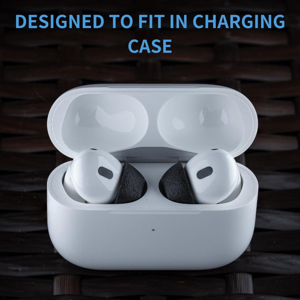 Comply TrueGrip MAX | Premium Memory Foam Replacement Earbud Tips for Apple AirPods Pro 1 & 2 | Long Lasting Comfort, Extreme Durability, Secure Fit, Superior Noise Isolation| Black (Large) (1 Pair)