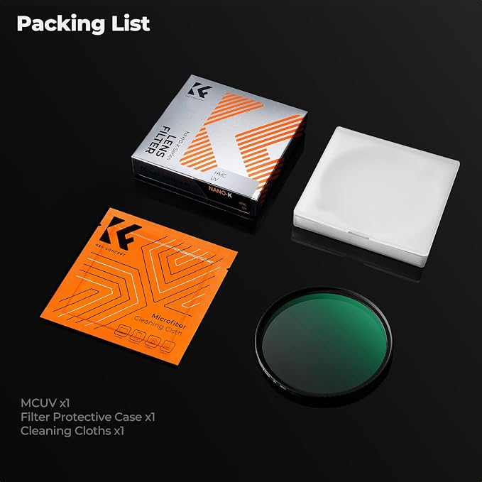 K&F CONCEPT 67mm MCUV Lens Protection Filter 18 Multi-Coated Camera Lens UV - Image 8
