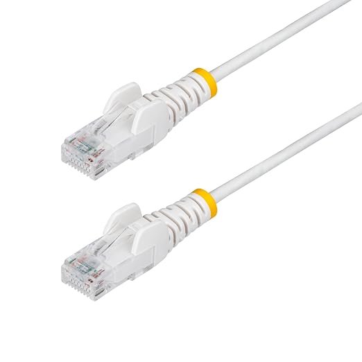 StarTech.com 20ft White Slim CAT6 Ethernet Cable, Snagless RJ45, 28AWG Pure by StarTech