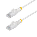 StarTech.com 4ft White Slim CAT6 Ethernet Cable, Snagless RJ45, 28AWG Pure Bare by StarTech