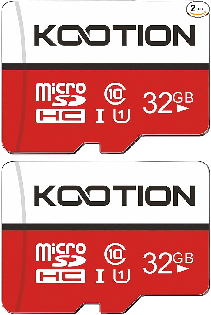 KOOTION 32GB Micro SD Card 2-Pack Class 10 Micro SDHC Card UHS-I Memory Card by KOOTION