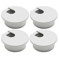 Desk Grommet 1-3/8" (35 mm), Desk Cord Hole Cover, Cable Grommet ABS Plastic, Desk Hole Grommet for Office and Home Table Cable, Detachable Cable Cord Organizer (Light Grey 4 Pcs)