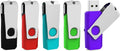 Aiibe 128GB USB Flash Drive 5 Pack Flash Drive 128GB Thumb Drive USB Drive 128GB USB 2.0 Memory Stick Jump Drives with Keychain (128G, 5 Colors: Black Red Cyan Green Purple)