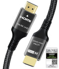 Certified 10K 8K HDMI 2.1 Cable 10 FT, 48Gbps Ultra High Speed HDMI Cable with Ethernet 4K 240Hz 165Hz 144Hz 120Hz 8K60Hz eARC HDCP2.3 HDR10+ PC Laptop TV Monitor Projector