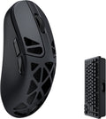 M3 Mini 4K Wireless Mouse Signature Edition 5.1/2.4 GHz/Wired Optical Mouse, Ultra-Lightweight 55g Programmable PixArt 3395 Sensor with up to 26,000 DPI/ 650 IPS for Windows Mac Linux - Black