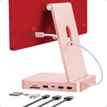 USB C HUB for iMac 24 inch 2021/2023, PULWTOP USB Hub Adapter iMac Accessories for M1/M3 with USB C 10Gbps 3*USB A SD/TF, Docking Station Support Expand M.2 SSD (Not Included), Color not for i.Mac M4