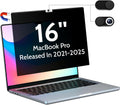 Magnetic Privacy Screen for MacBook Pro 16 Inch (2021-2025, M1, M2, M3, M4), 16inch Removable Matte Anti Blue Light Glare Private Filter Protector for Mac Pro 16.2" Laptop