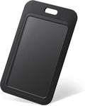 Uniclife 1 Pack Sliding ID Badge Holder Hard Black Vertical Plastic Card Case by UnicLife