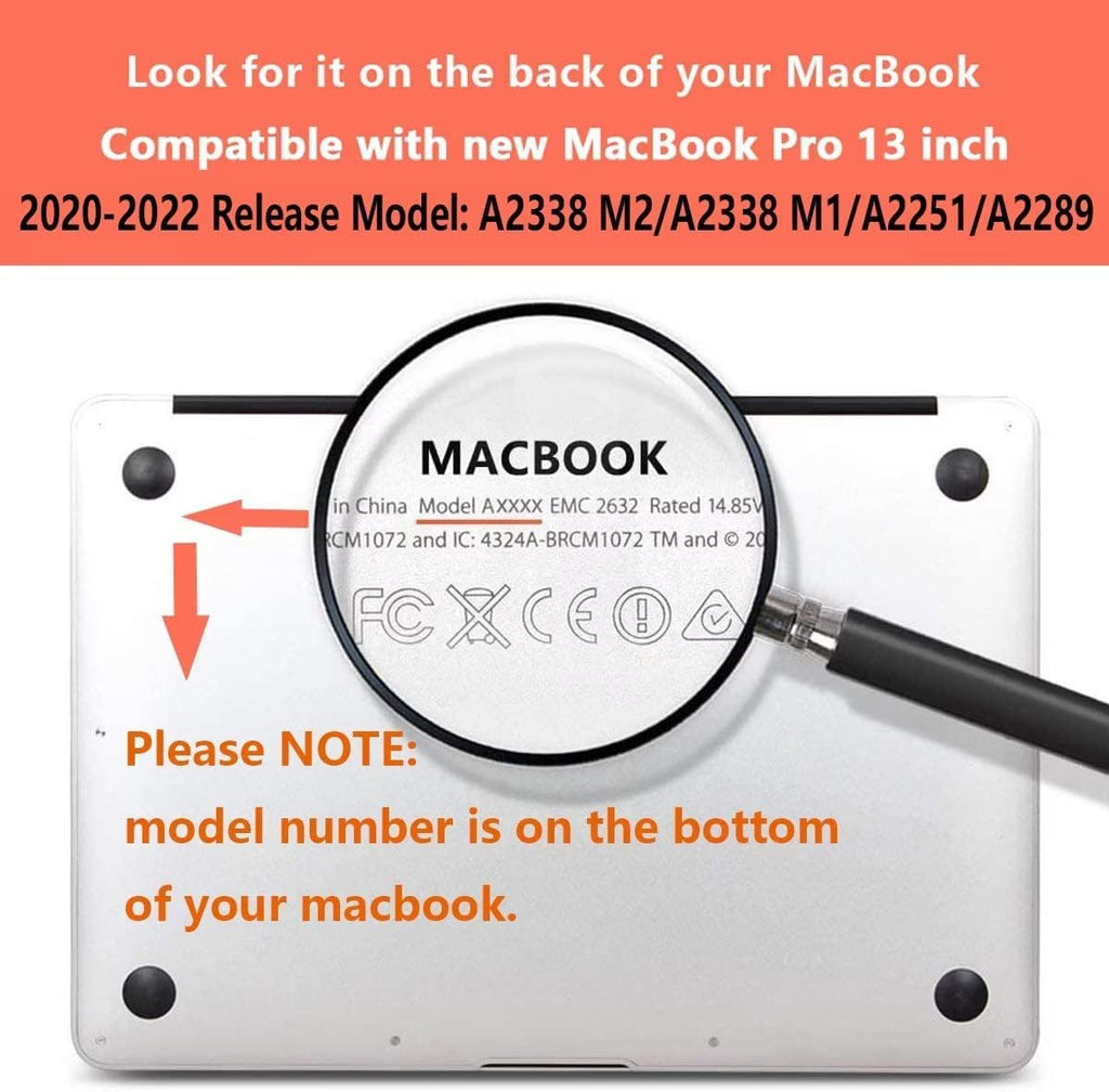 CISSOOK for MacBook Pro 13 inch Case 2023 2022 2021 2020 Release A2338 M2/M1 Chip A2251 A2289, Plastic Hard Shell Case with Keyboard Cover Compatible with MacBook Pro 13 with Touch Bar - Face&Leaf