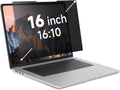 Nano-Suction Laptop Privacy Screen 16 Inch 16:10, Removale Screen Privacy Shield for Laptop, Anti Glare, Anti Bule Light, Screen Protector for Lenovo HP Dell Acer Asus Thinkpad