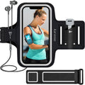 Phone Holder for Running, Karvense Phone Arm Bands for Running Exercise Workout Jogging, Cell Phones Armband for iPhone 16 Pro/16/16e/15 Pro/15/14 Pro/14/13 Pro/13/12, Samsung Galaxy S/A, to 6.3''