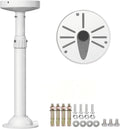 ZT-NET Extendable Pole Mount for Security Surveillance Cameras, Ceiling/Wall Mounting Bracket for Bullet Camera,Solid Metal (11.8-23.6 inch)