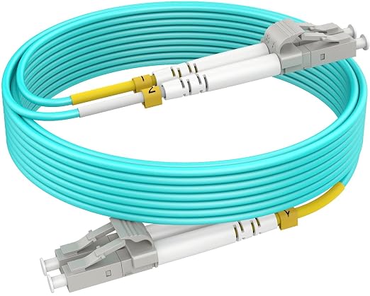 Multimode Fiber LC to LC, 3m OM3 Fiber Patch Cable, Options 7in~500ft, Duplex by RamboCables