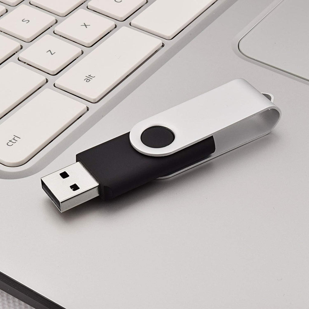 Aiibe 1GB Flash Drive 20 Pack Bulk 1GB USB Flash Drives 2.0 Memory Stick Thumb Drives Black