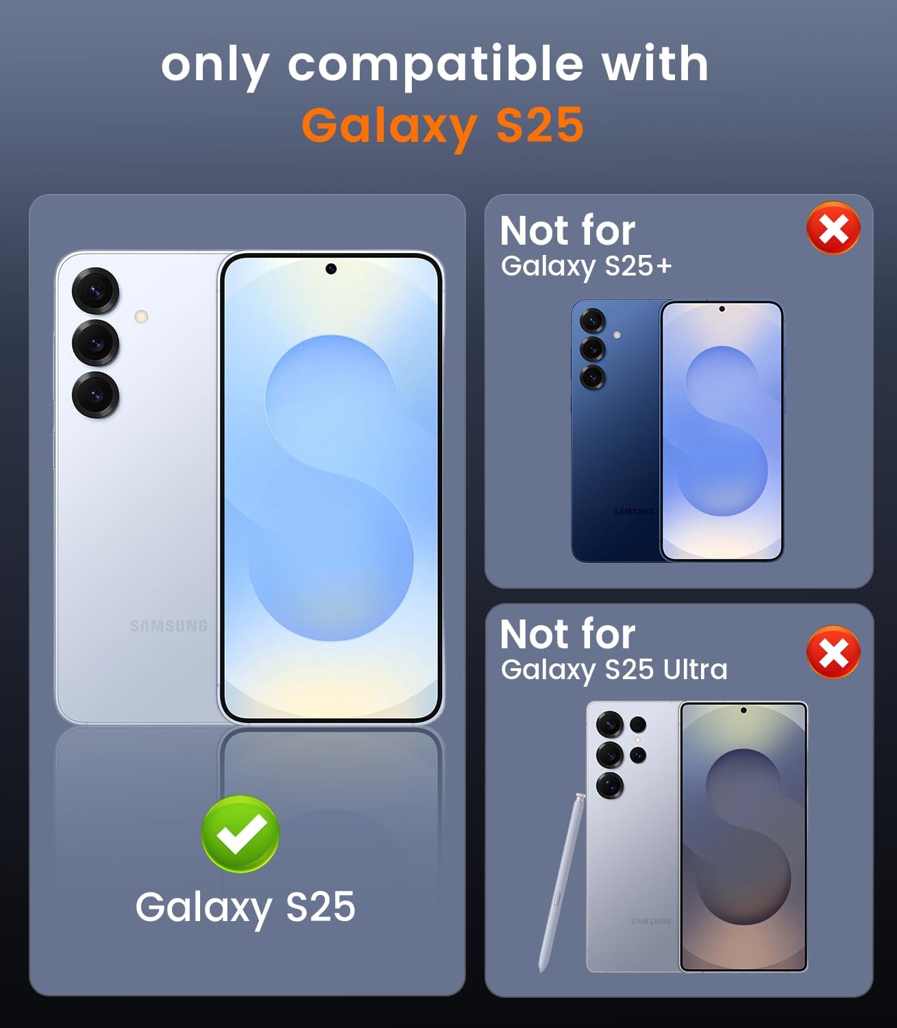 Slim Thin for Samsung Galaxy S25 Case, Compatible with MagSafe, Built-in Camera Lens Protector, Shockproof Protective Phone Case, Soft Electroplated Clear Phone Cover, Silver