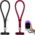 Phone Lanyard, 2 Pack Adjustable Cell Phone Lanyard Strap, Hand Wrist Strap Lanyard with Tether Tabs for Smartphones