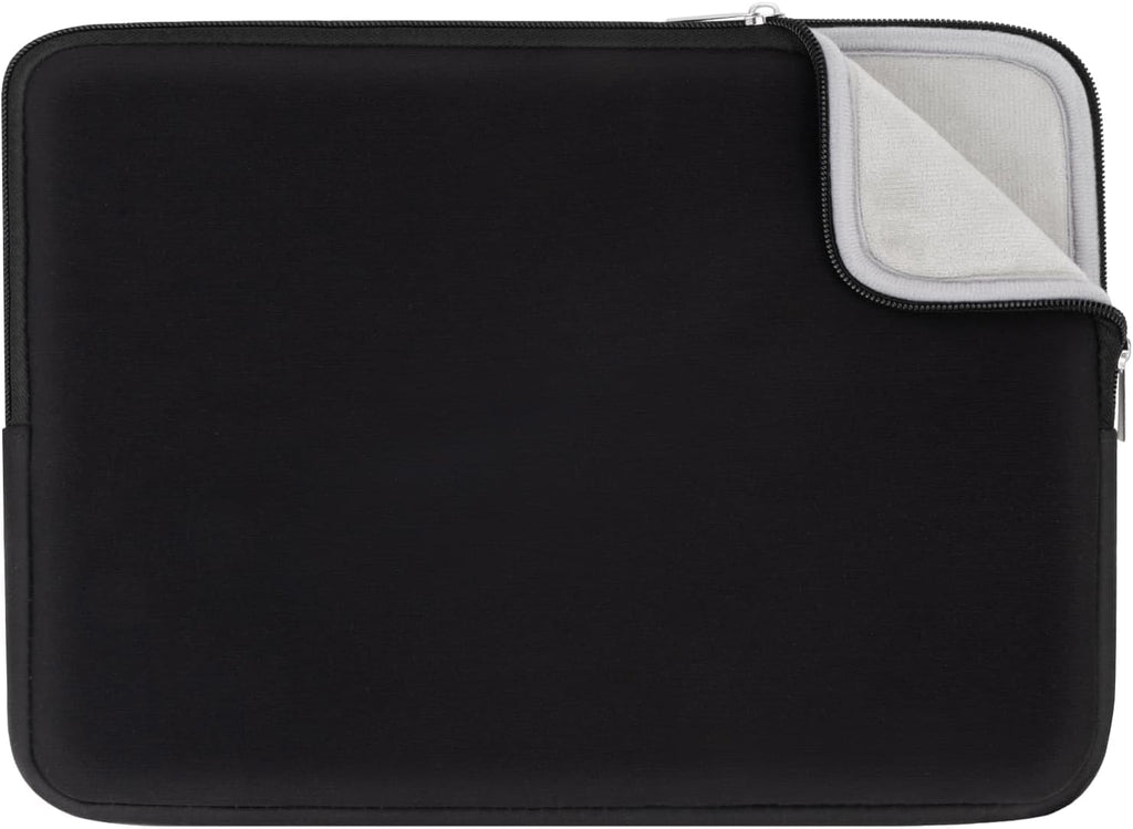 RAINYEAR 13 Inch Laptop Sleeve Compatible with 13.3" MacBook Air/Pro M1 M2 M3 M4 A3240 A3113 A2681 A2337 A1932 A2179 A2338 A1706 A1708 Carrying Bag Protective Cover Soft Case (Black, Upgraded Version)
