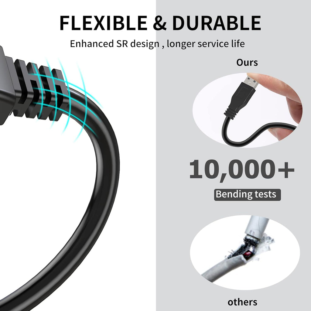 LDKCOK 30FT Active USB Extension Cable 2.0 Male to Female with A Extension chipset Signal Booster - Active Extension/Repeate