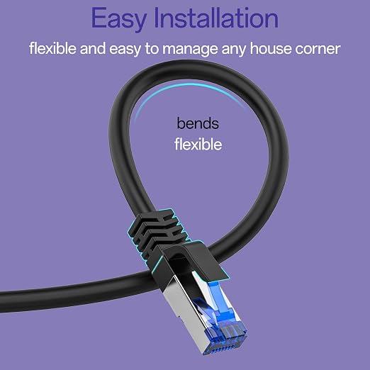 Cat8 Ethernet Cable 15 FT Indoor & Outdoor, Ethernet Cable High Speed 40Gbps - Image 5