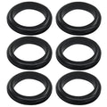 6 Pcs Rubber Grommets, 1-9/16" Inside Diameter 1-3/4" Drill Hole Rubber Wire Grommets O Ring Grommets for Wire, Firewall, Cables, Plugs, Automotive(Black)