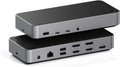 Satechi 13 in 1 Triple 4K USB C Docking Station, 100W Charging, 2 DP, 3 HDMI, 2 USB C, 3 USB-A, Gigabit Ethernet, and Audio Jack for Mac/Windows, MacBook Air/Pro M4/M3/M2/M1, DisplayLink Required