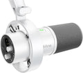 FIFINE Studio XLR Dynamic Microphone, USB PC Podcast Microphone for Streaming Recording, XLR/USB Vocal Mic with Tap-to-Mute, Gain Knob, Headphones Monitoring-Amplitank K688 White
