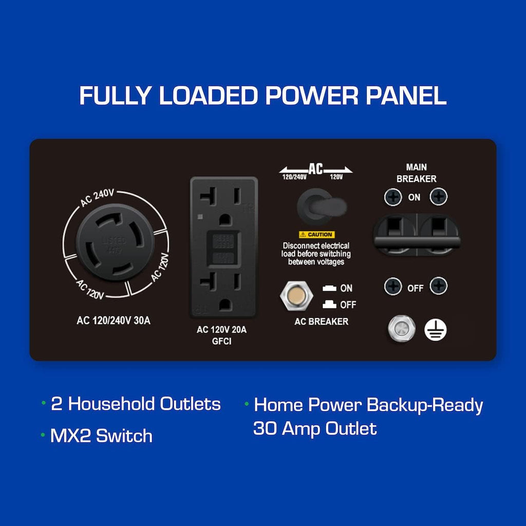 DuroMax XP5500EH 5,500-Watt Dual Fuel Portable Generator - Gas & Propane, Electric Start, RV & Emergency Ready