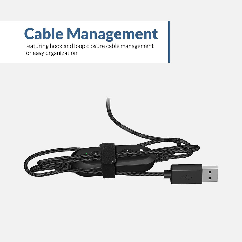 Cyber Acoustics USB Stereo Headset (AC-5008-5) – Durable, Crisp, and Clear Communication in Classrooms and at Home - 5 Pack