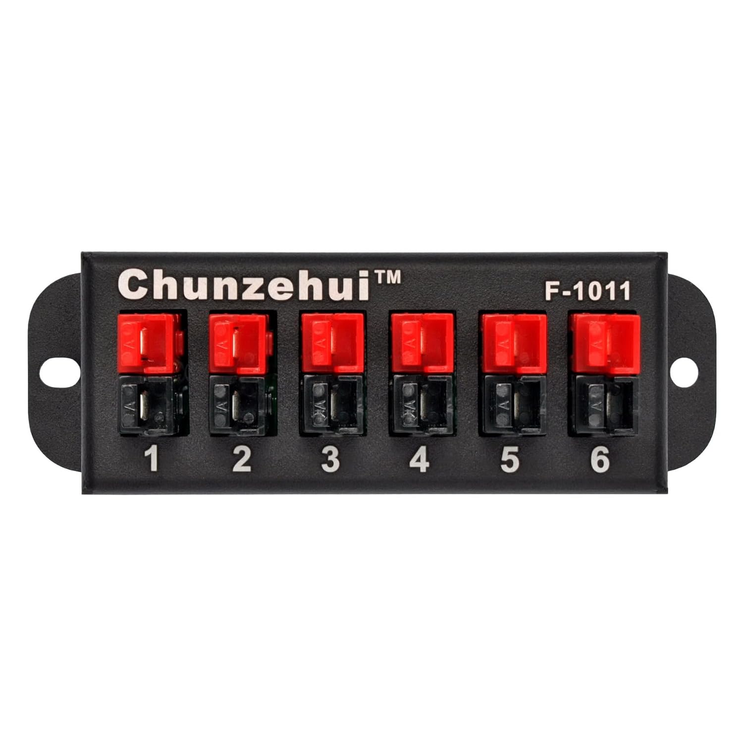 F-1011 6-Position 45A Power Pole Distribution Block Module, Connector Power Splitter Distributor Source Strip.