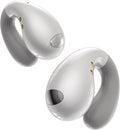 Ultra Open Ear Earbuds - Ergonomic Clip-On Earbuds, Small Bone Conduction Over-The-Ear Headphones with Waterproof Design, Perfect Running Headphones for Sports and Fitness, Pearl White