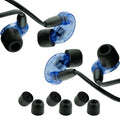 Comply 100 Core Series | Memory Foam Replacement IEM Ear Tips for Etymotic, Westone, Klipsch & More | Superior Noise Isolation, Ultimate Comfort, Secure Fit | Oval, Black, Small (3 Pairs)