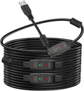 LDKCOK 100FT Active USB Extension Cable 2.0 Male to Female with A Extension chipset Signal Booster - Active Extension/Repeate