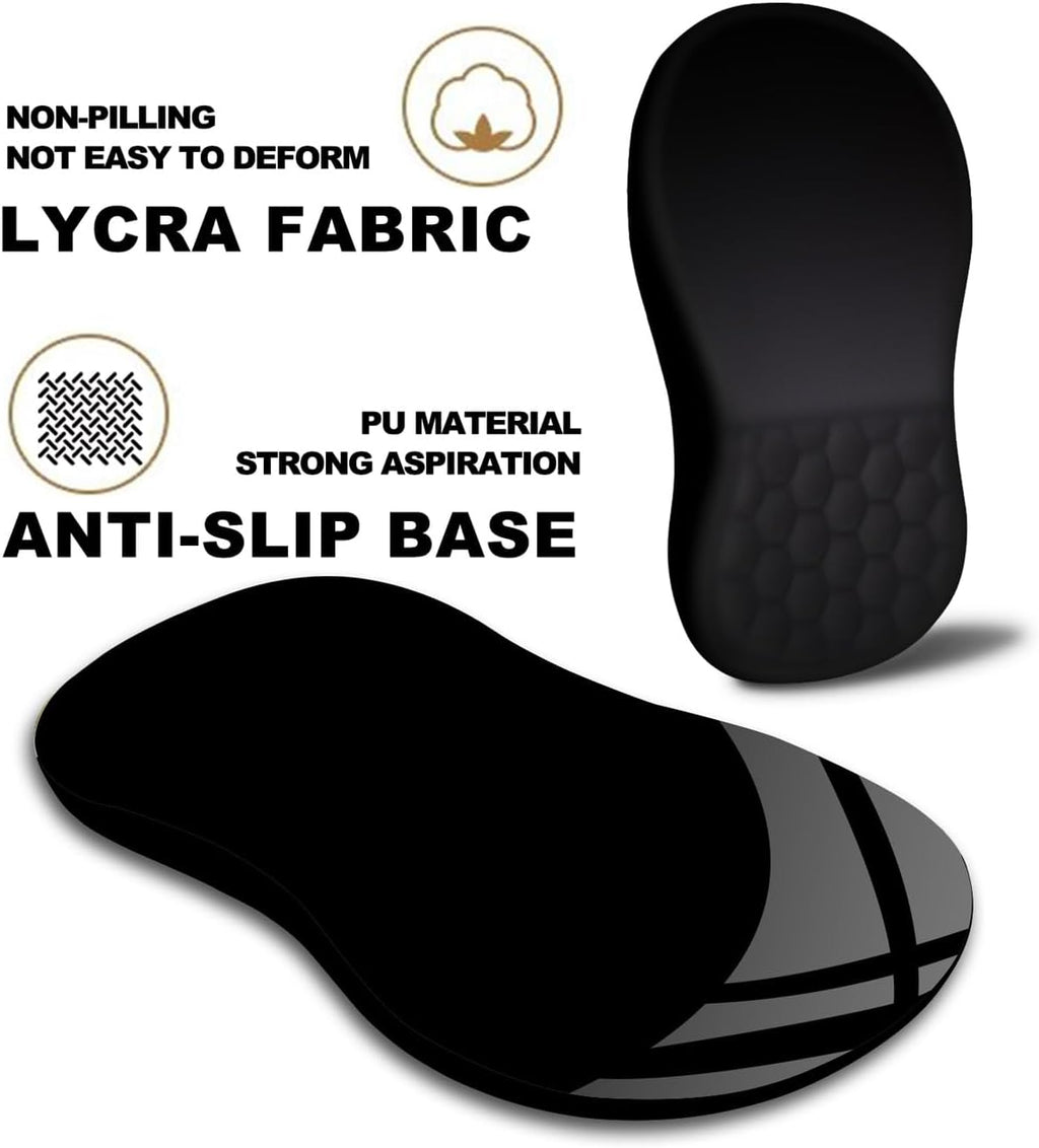 Mouse Pad Wrist Support, Ergonomic Mouse Pad with Massage Dot, Comfortable Computer Mouse Pad for Laptop, Wrist Rest Pain Relief Mousepad with Non-Slip PU Base for Office & Home, 12 x 8 in