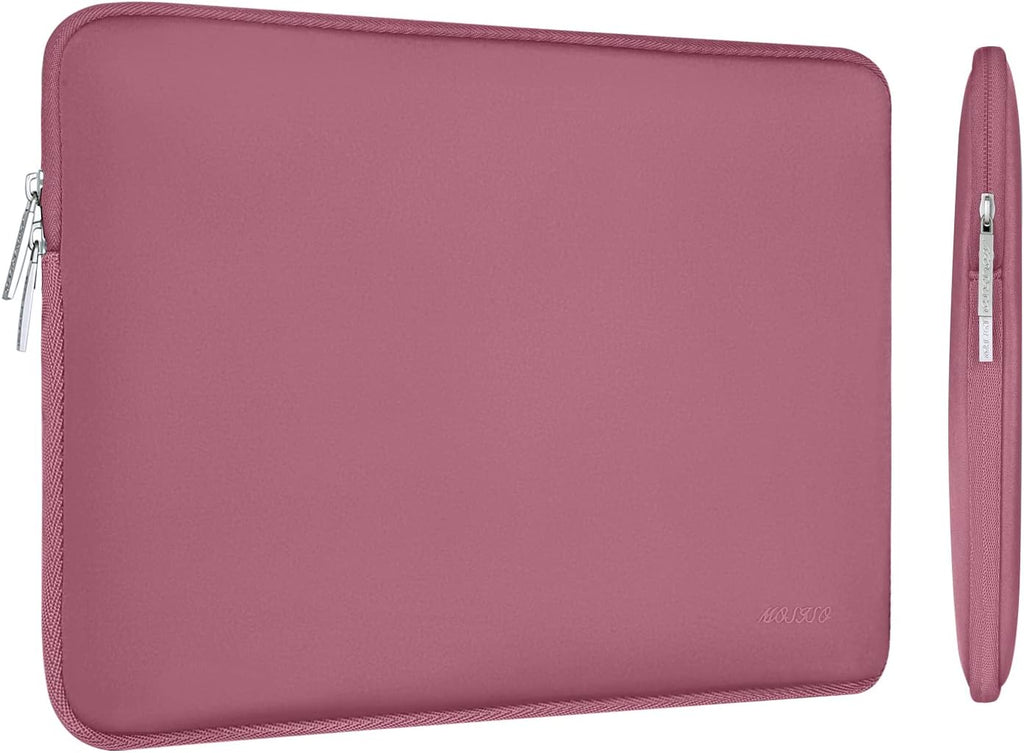 MOSISO Laptop Case 14 inch, 14 inch Laptop Sleeve Bag Compatible with HP Lenovo Dell ASUS Acer, HP Stream, Dell Latitude, Lenovo IdeaPad, Neoprene Computer Sleeve Bag with Small Case, Dusty Rose