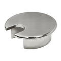 Desk Grommet 1-3/8" (35 mm), Desk Cord Hole Cover, Cable Grommet Metal Zinc Alloy Materilal, Desk Hole Grommet for Office and Home Table Cable, Detachable Cable Cord Organizer (Brushed Silver 1 Pcs)