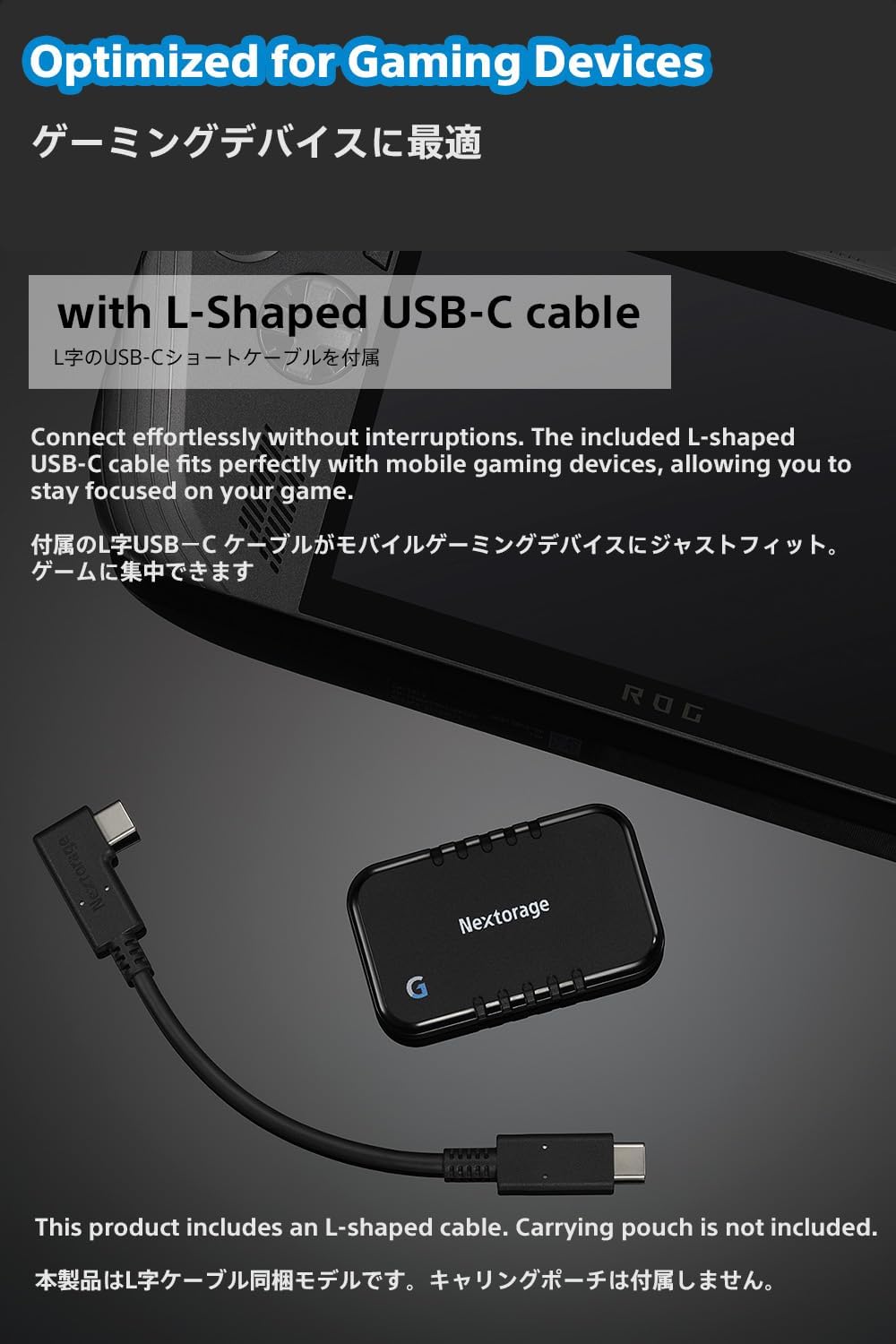 Nextorage Japan 1TB USB3.2 Gen2 Poratable SSD NX-P2SE G sereis Type-C Compact and Fast Speed (max Read 1000MB/s)